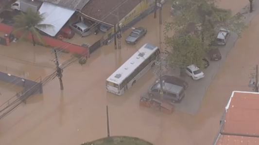 Trágico temporal de lluvias en Río de Janeiro