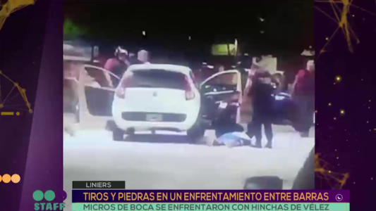 Tiros y piedras en un enfrentamiento entre barras