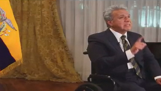 Así anunciaba Lenín Moreno el fin del asilo para Assange