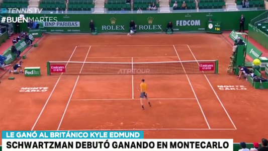 Ganó Schwartzman en su debut en Montecarlo