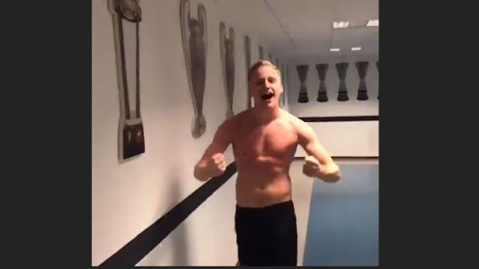 Así festejaban los jugadores de Ajax tras eliminar a la Juventus