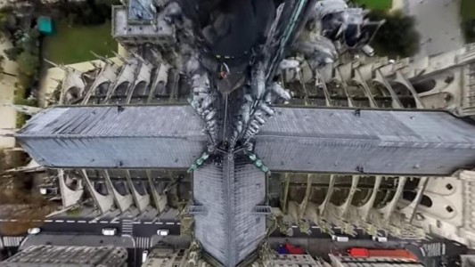 Así era la increíble vista de París desde la aguja de Notre Dame