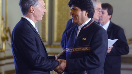 Macri recibirá mañana a Evo Morales en la Casa Rosada