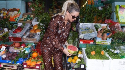Wanda Nara va a la verdulería con un pijama millonario