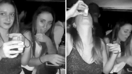 Video: la joven que se volvió viral al confundir un vaso de sal con uno de tequila