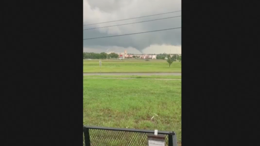 La llegada de un tornado a Texas