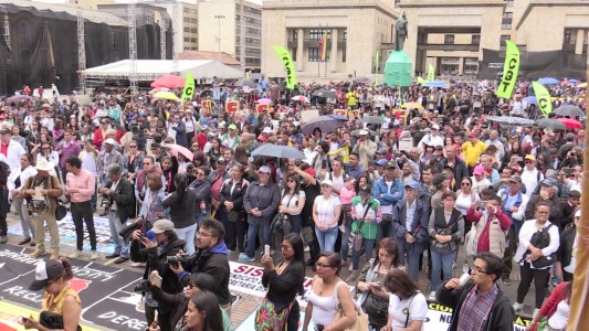 Masiva protesta en Colombia contra el gobierno de Iván Duque