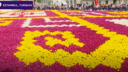 La alfombra de tulipanes vivos más grande del mundo