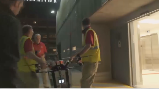 Un riñón vía drone