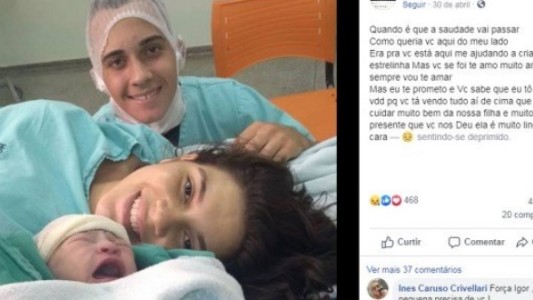 Murió su pareja mientras daba a luz a su hijo: "Me diste el regalo más lindo del mundo"