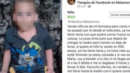 Polémica en México: puso en venta a su sobrino por un extraño motivo