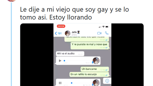 La emocionante respuesta de este padre con su hijo, cuando le confesó que es gay: "Te amo como sos"