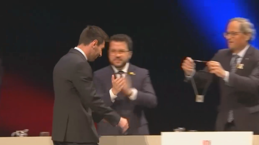 Messi recibió la Creu de Sant Jordi, la más alta distinción de Cataluña
