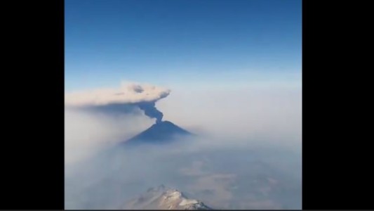 La furia del volcán Popocatépetl