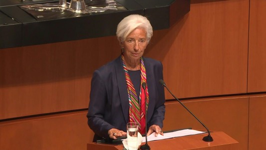 Lagarde se reunió con López Obrador en México