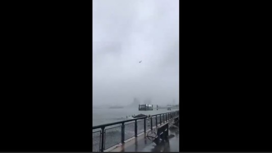 Las últimas imágenes del helicóptero antes de estrellarse