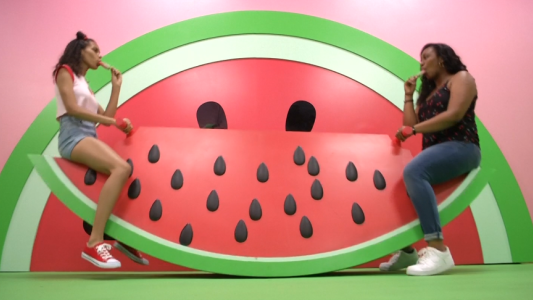 Un exposición con sabores frutales