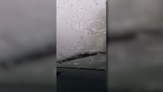 Impresionante tormenta de granizo en Francia