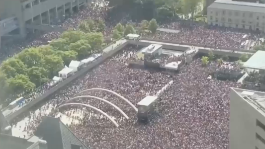 Pánico y dos heridos en la fiesta de los Raptors