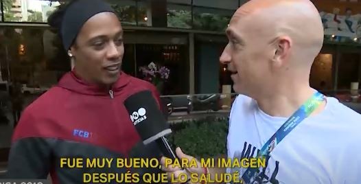 El doble de Ronaldinho se hizo rico