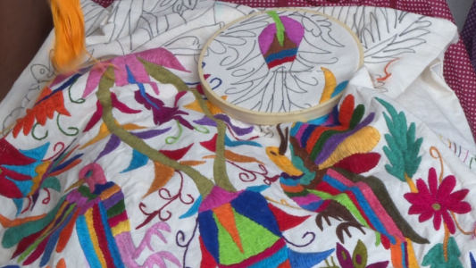 Artesanas mexicanas reclaman por los derechos sobre sus bordados
