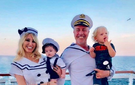 El desopilante crucero de Marley, Vicky Xipolitakis y sus hijos: Mirko y Salvador Uriel