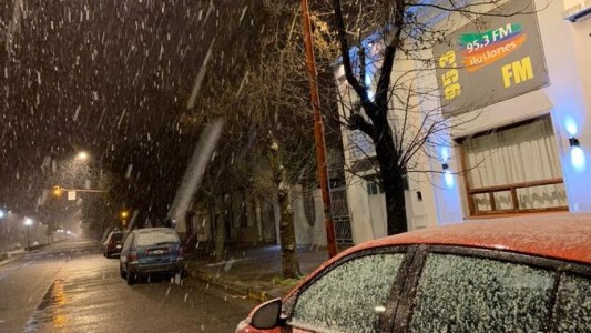 Nevó en la provincia de Buenos Aires