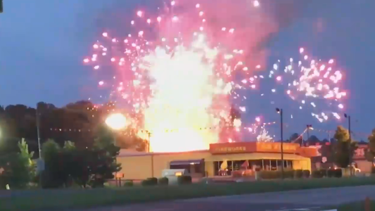 Fuegos artificiales que estallaron antes de tiempo