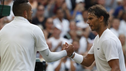 Nadal supera el gran "show" de Kyrgios y sigue adelante en Wimbledon