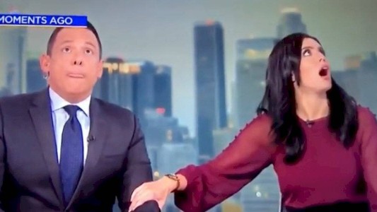 Video: así se vivió en vivo el terremoto de California en un noticiero