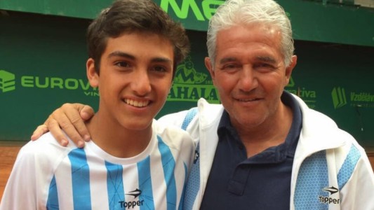 Como su padre, Burruchaga junior quiere ganarle a los ingleses pero en Wimbledon