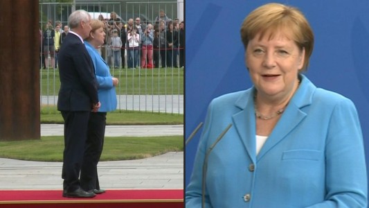Merkel habló de su salud y aseguró que se encuentra "muy bien"