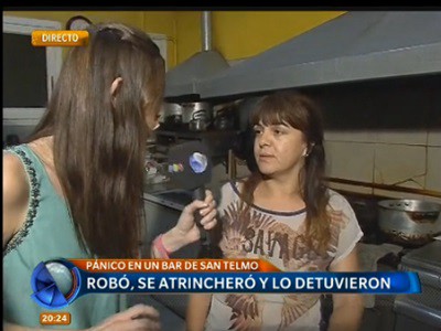 Robó, se atrincheró y lo detuvieron