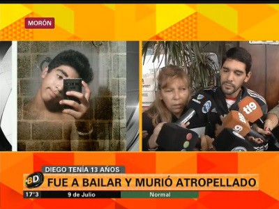 Fue a bailar y murió atropellado