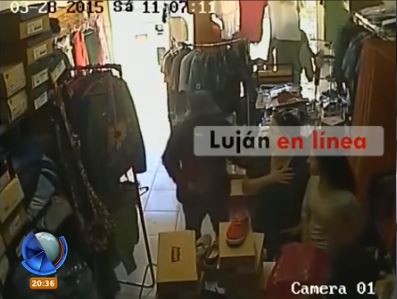 Violento robo a mano armada en un comercio de Luján