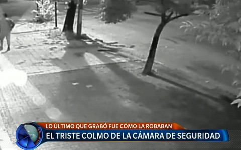 El triste colmo de la cámara de seguridad