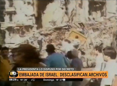 Desclasifican archivos oficiales del atentado a la embajada de Israel