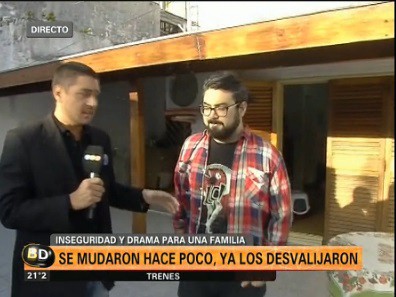 Recién mudados y desvalijados en Villa Mitre