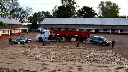 Seis toneladas de marihuana en un camión