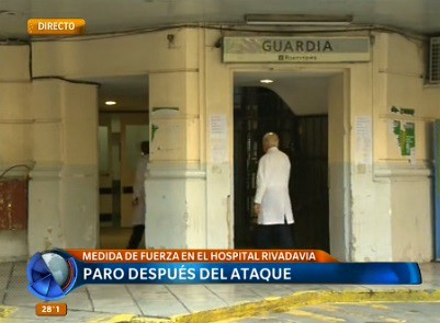 Una pareja atacó con jeringas a médicos del Hospital Rivadavia