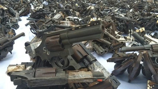 Así destruyen 11 mil armas ilegales