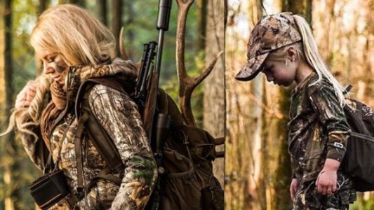 La historia de la mujer que caza para alimentar a sus hijos