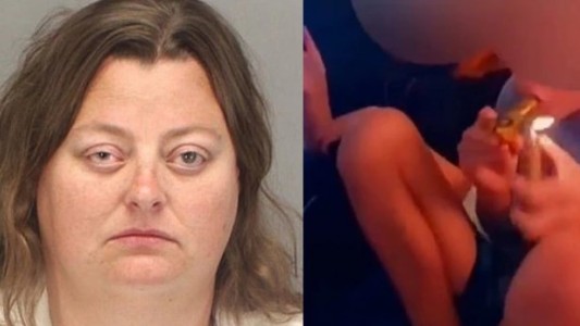 Video documento: detuvieron a una mujer que le daba de fumar marihuana a sus hijos