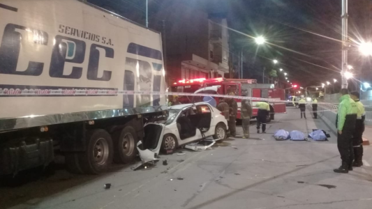 El momento del accidente que dejó tres muertos en Quilmes