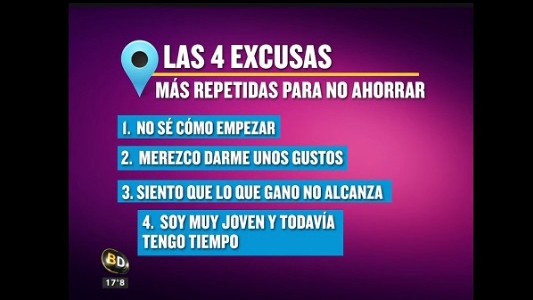 Las excusas para no ahorrar