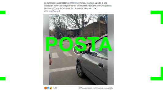 Es verdadero que el agresor de una candidata del PJ es empleado municipal y militante de Cambiemos