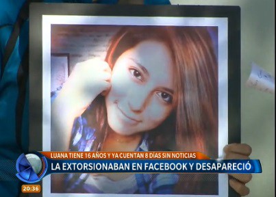 La extorsionaban por facebook y desapareció