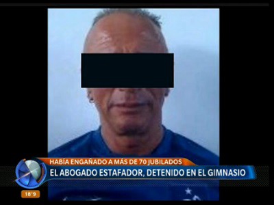 Un abogado estafador, detenido en el gimnasio