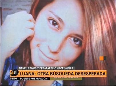 Mamá de Luana, la chica que desapareció hace 10 días: "Mi hija sufre ataques de pánico"