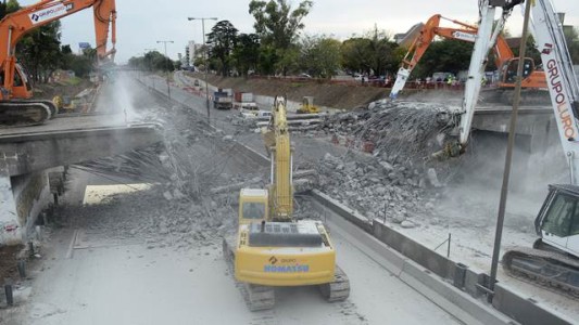 Demolieron un puente sobre la General Paz y está cortada hasta mañana
